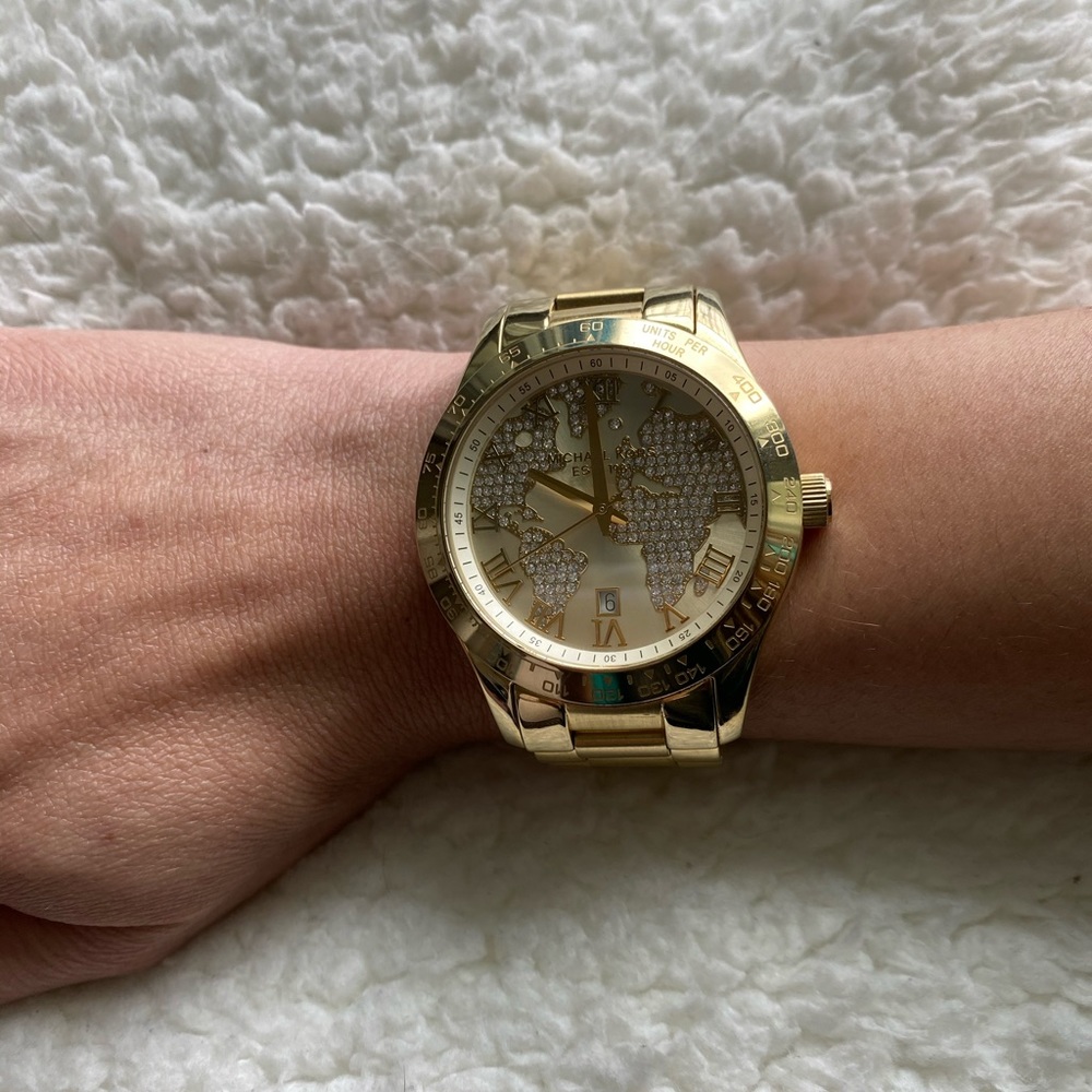Gold Michael Kors womenswear watch